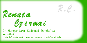 renata czirmai business card